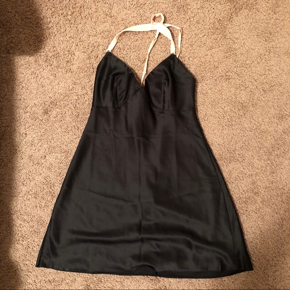 Victorias secret silky slip in black